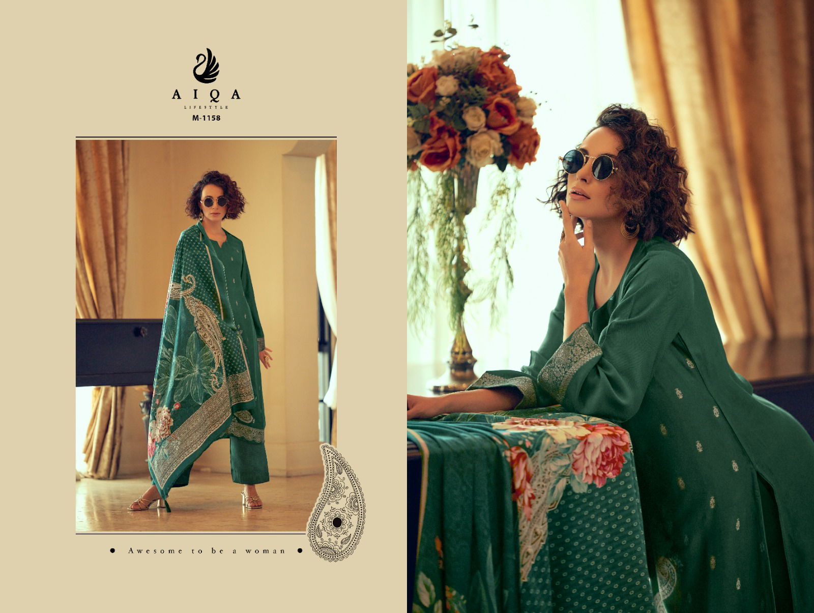 Nora By Aiqa Pashmina Salwar Kameez Suppliers In India 